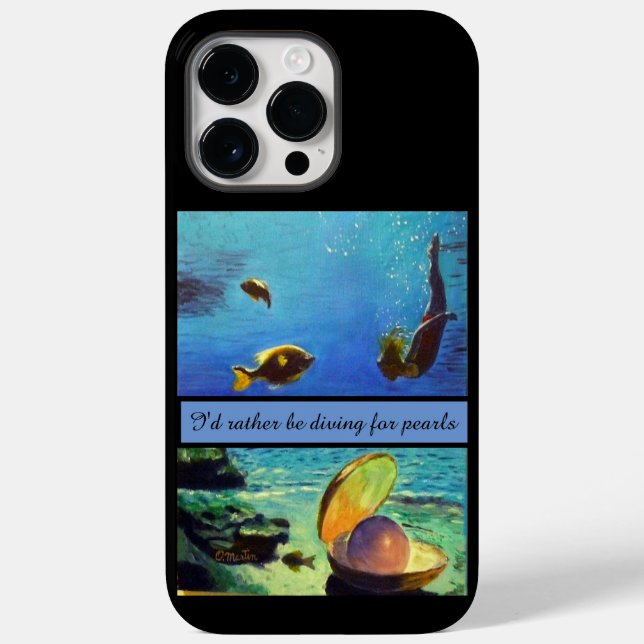 Perltauchen Case-Mate iPhone 14 Pro Max Hülle (Rückseite)