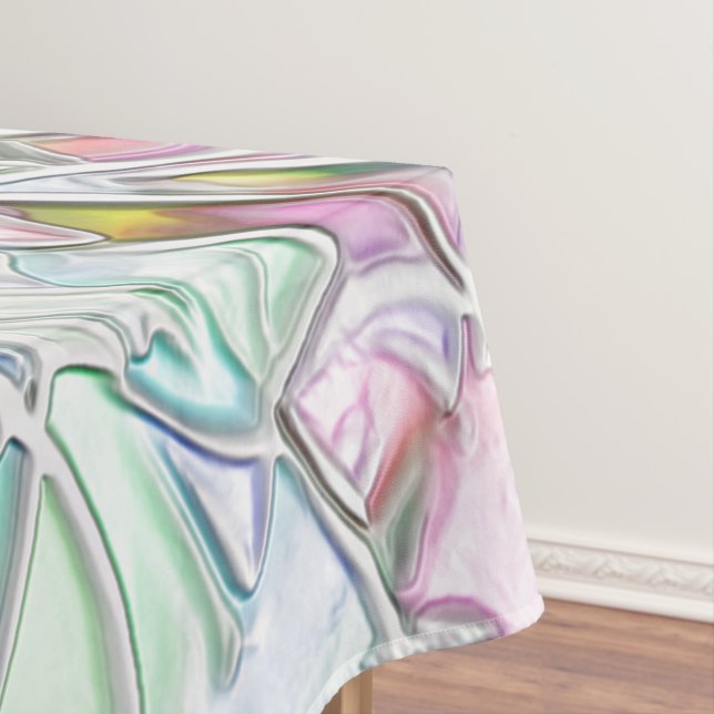 Perltöne oder farbige, in Creme gemischte Stücke Tischdecke (Beispiel)