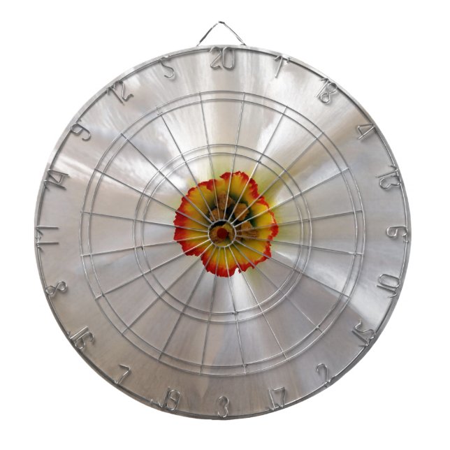 Perlweiße Narzisse Dartscheibe (vorne)