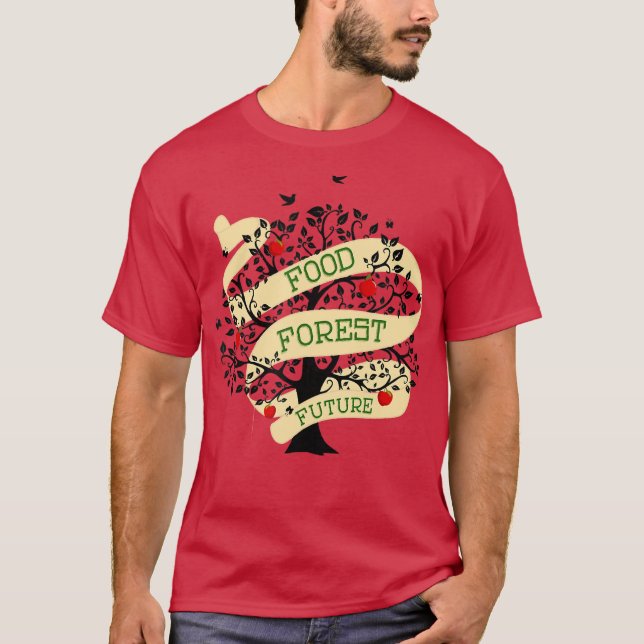 Permaculture Food Forest Orchard Gardene T-Shirt (Vorderseite)