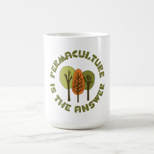 Permakultur ist die Antwort Kaffeetasse