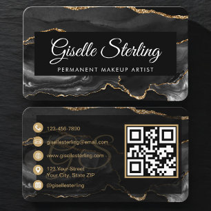 Permanenter Makeup-Artist QR-Code Visitenkarte