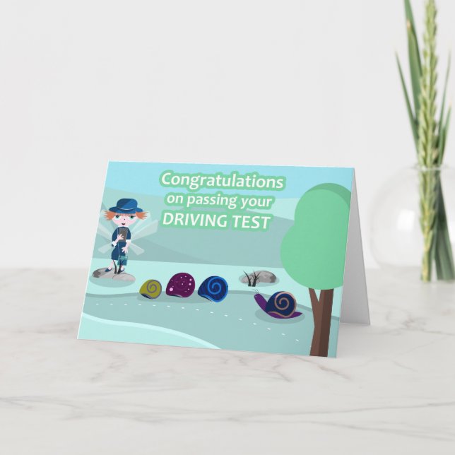 Permis de conduire - Carte de voeux (Devant)