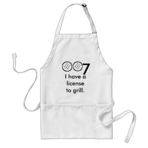 Permis de griller le tablier de BBQ