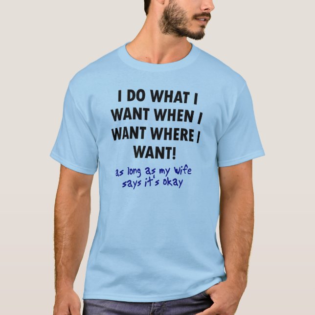Permission de la femme Drôle T-Shirt Citations (Devant)