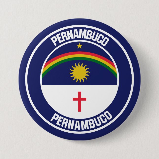 Pernambuco-RundEmblem Button (Vorderseite)