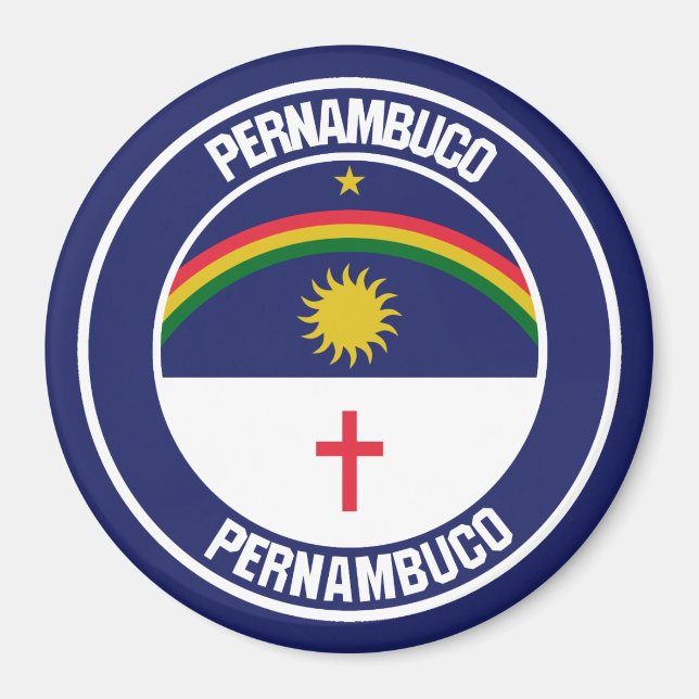 Pernambuco-RundEmblem Magnet (Vorne)