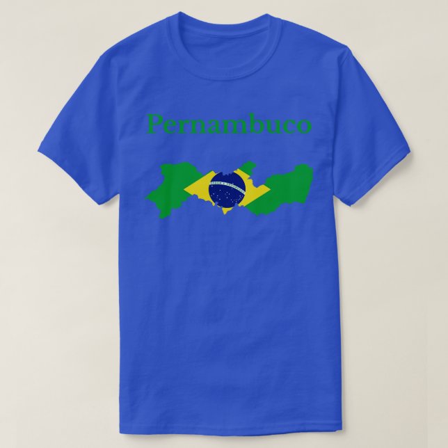 Pernambuco Staat Map Flag Design Brasilien T-Shirt (Design vorne)