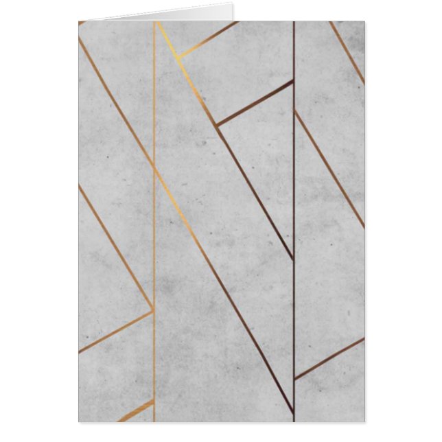 Peronalized Gray Marble Gold Geometric (Vorne)