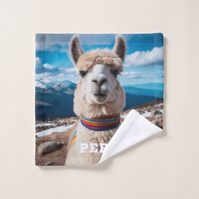 Pérou Llama (Gant de toilette)