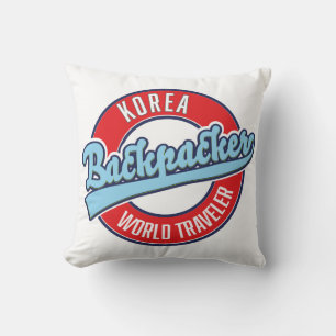 Pérou routard logo de coussin décoratif