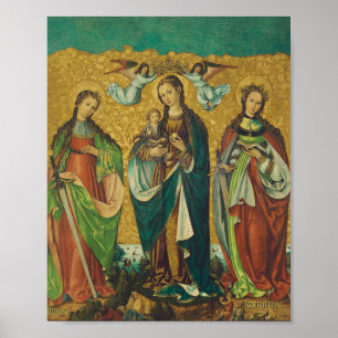Perpetua & Felicitas – Premium Arena Gold Märtyrer Poster