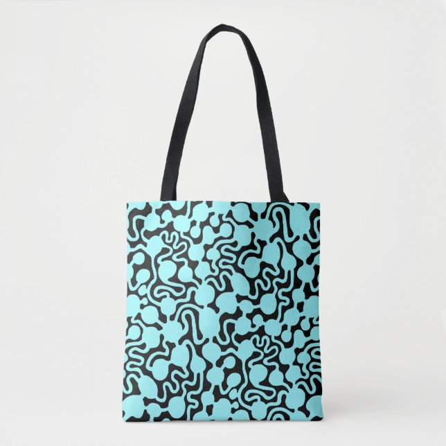 Perpetual Ant Farm v2 - Ice Blue on Black Tasche (Vorderseite)