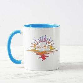 Perpetual Art "Rise & Thrive" Sunrise Sunset Tasse