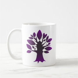 Perpetual Lila Tree Liebe Infinity Line Art Kaffeetasse