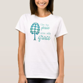 Perpetual Line Tree Langsamen Tempo, mit Anmut wac T-Shirt
