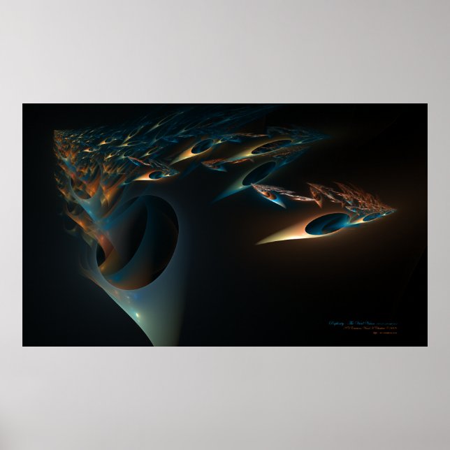 Perplexität - die Vivid Vision Leinwand FineArtPri Poster (Vorne)
