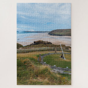 Perranporth Beach und Millennium Sundial