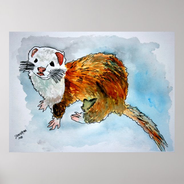 Perret Malerei Haustier Malerei Kunstposter drucke (Vorne)