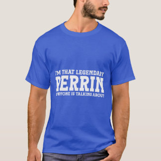 Perrin Surname Funny Team Familienname Nachname Pe T-Shirt