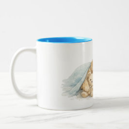 perrito durmiendo zweifarbige tasse
