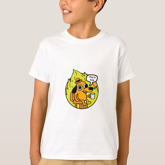 Perro en llamas T-Shirt (Vorderseite)