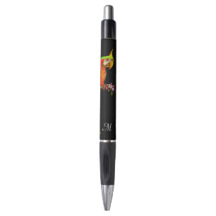 Perroquet Ara Multicolore Tropical & Stylo Monogra