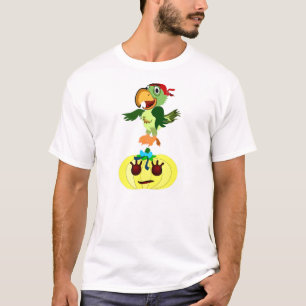 Perroquet funky sur le Citrouille Halloween TShirt