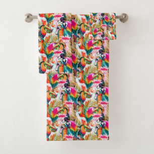 Perroquets et palmettes