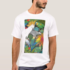 Perroquets et T-shirt de Bromeliads
