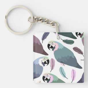Perroquets Modernes Motif Tropical