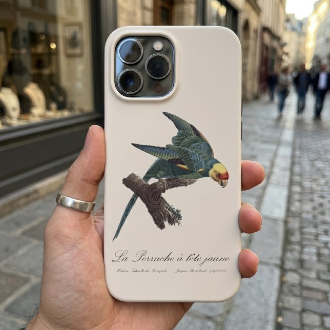 Perruche a Tete Jaune / Carolina parakeet Case-Mate iPhone Hülle (Carolina parakeet, Conuropsis carolinensis. iPhone Case )