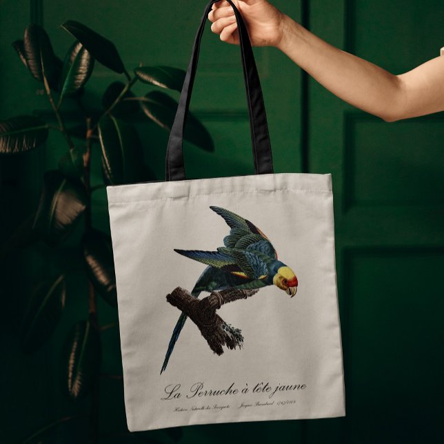 Perruche a Tete Jaune / Carolina parakeet Tote Bag Tasche (Carolina parakeet, Conuropsis carolinensis. Tote Bag)