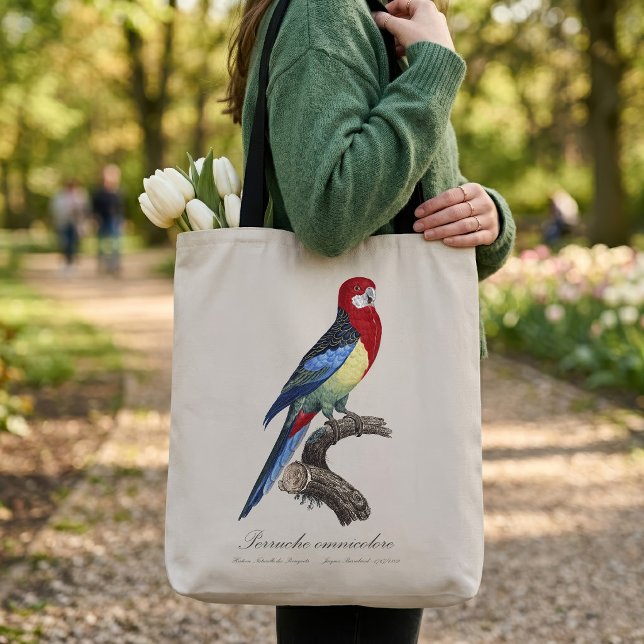 Perruche omnicolore / Eastern rosella Tasche (Eastern rosella or Platycercus eximius parakeet. Tote Bag)