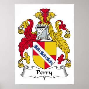 Perry Familienwappen Poster
