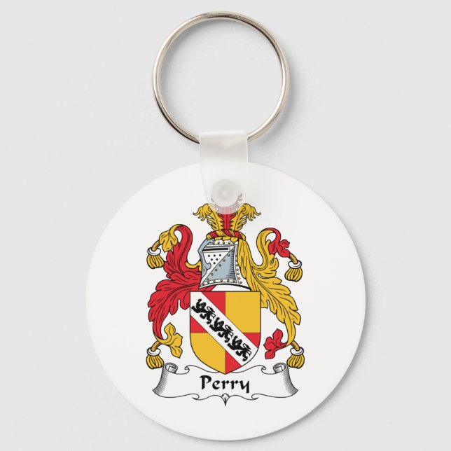 Perry Familienwappen Schlüsselanhänger (Vorderseite)
