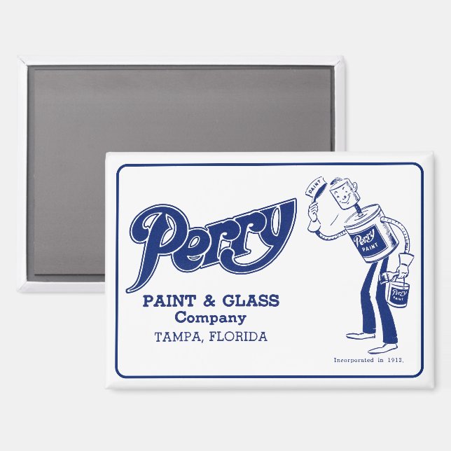 Perry Paint and Glass Co. Magnet (Vorderseite/Rückseite)