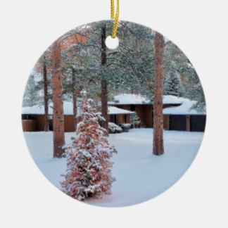 Perry Park im Winter Weihnachtsschmuck