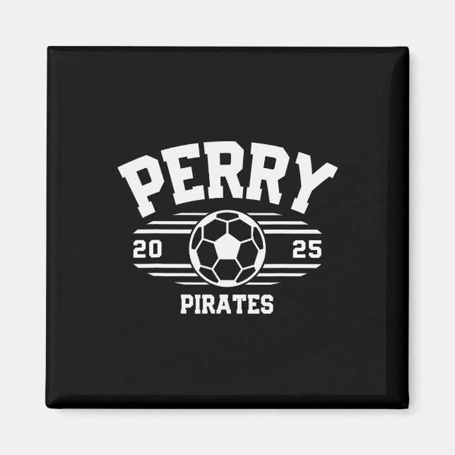 Perry Pirates Fußball Byll 2025  Magnet (Vorne)
