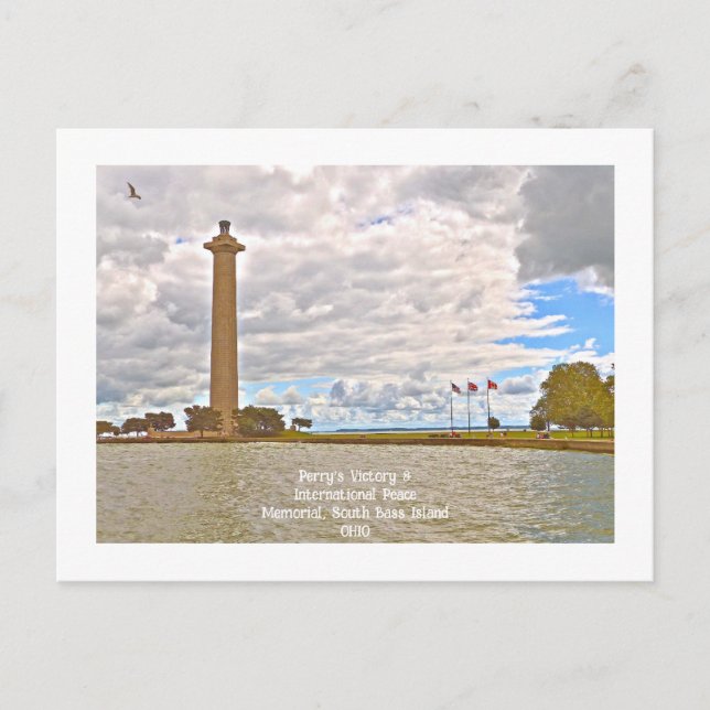Perrys Sieg und internationale Friedensdenkmal Postkarte (Vorderseite)