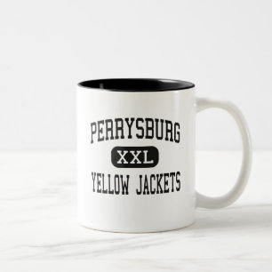 Perrysburg - gelbe Jacken - hoch - Perrysburg Zweifarbige Tasse