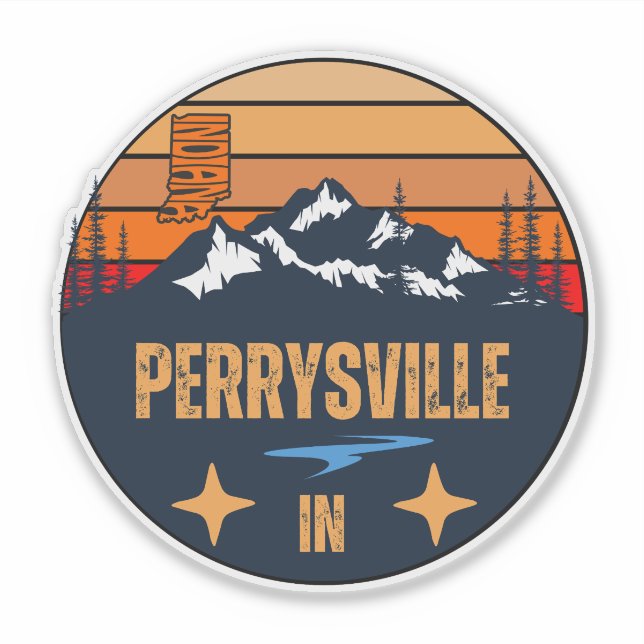 Perrysville, Indiana Aufkleber (Vorderseite)