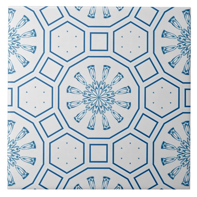 Perse, carreaux bleus, carreaux marocains, (Devant)