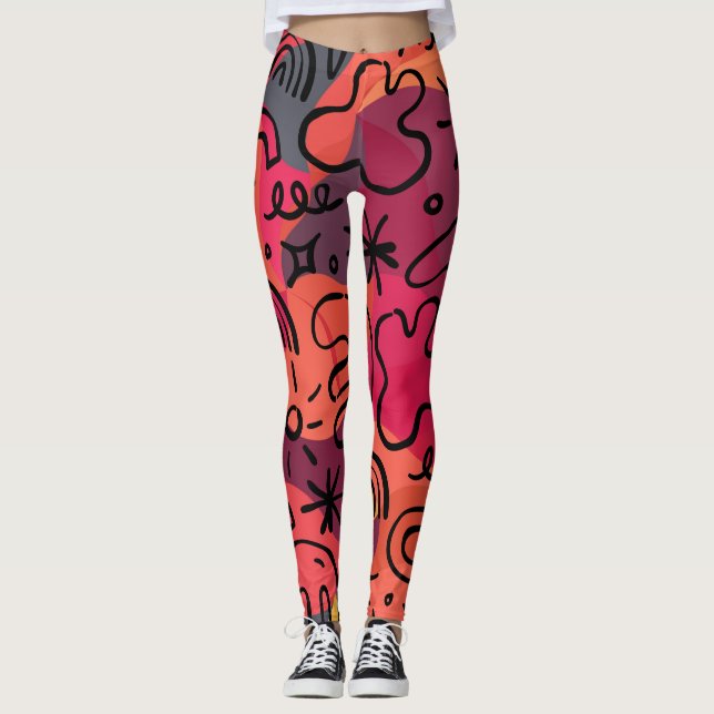Persée moderne Un dessin Leggings (Devant)