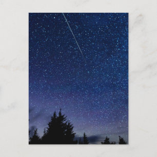 Perseid-Meteor-Dusche (Semi-Gloss) Postkarte