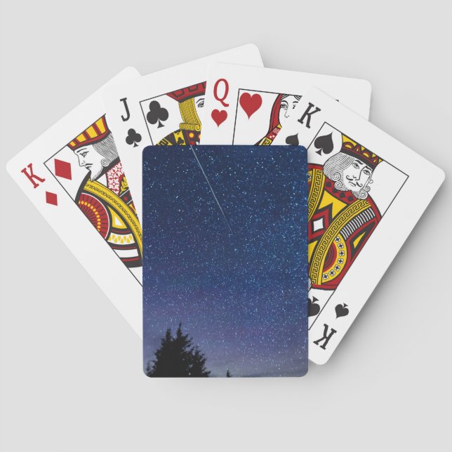 Perseid Meteor Shower Spielkarten (Rückseite)