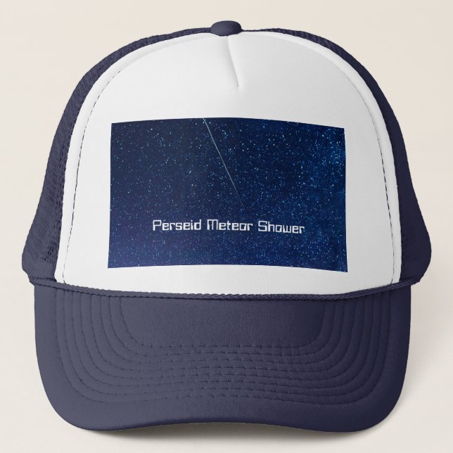 Perseid Meteor Shower Truckerkappe (Vorderseite)