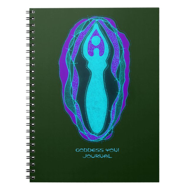 Persephone Goddess Yoni Journal Notizblock (Vorderseite)