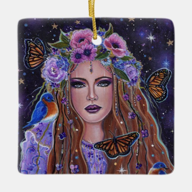 Persephone-Göttin von Renee L Lavoie Keramikornament (Vorderseite)