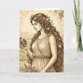 Persephone Griechische Göttin Grußkarte Karte